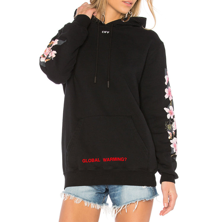 (WMNS) Off-White Sakura Arrow Printing Black OWBB008E170030491088