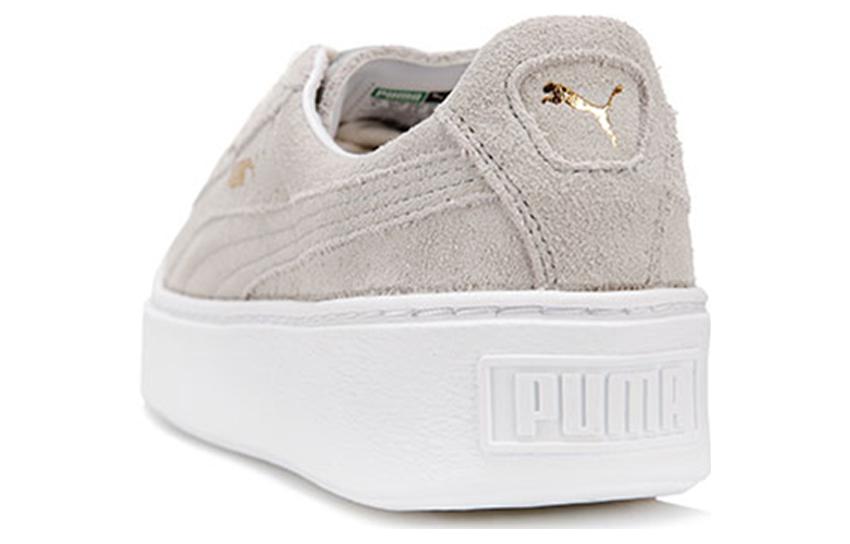 (WMNS) PUMA Suede Platform Grey-White 'Grey White' 362223-08