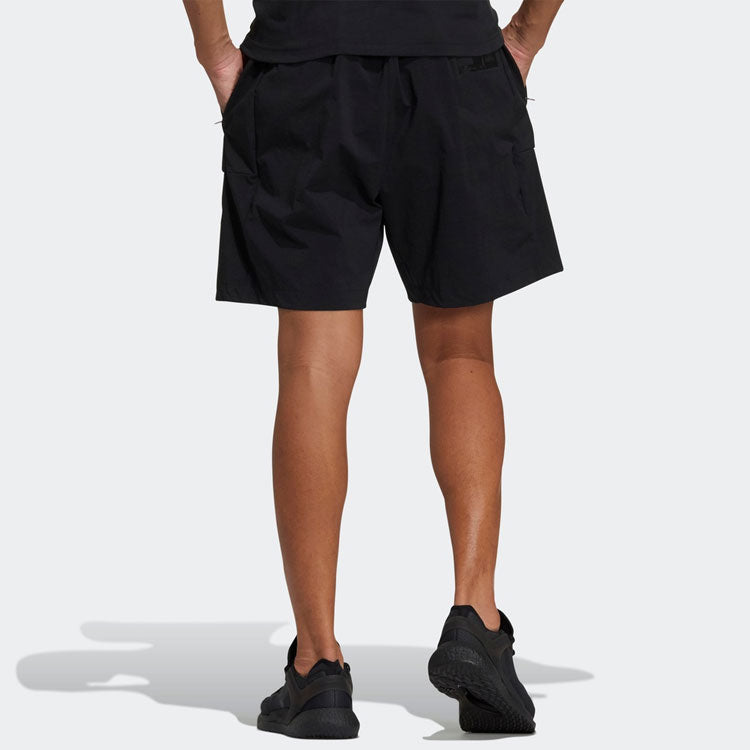 adidas M Tec Wv Sho Big Pocket Solid Color Sports Shorts Black GN0787
