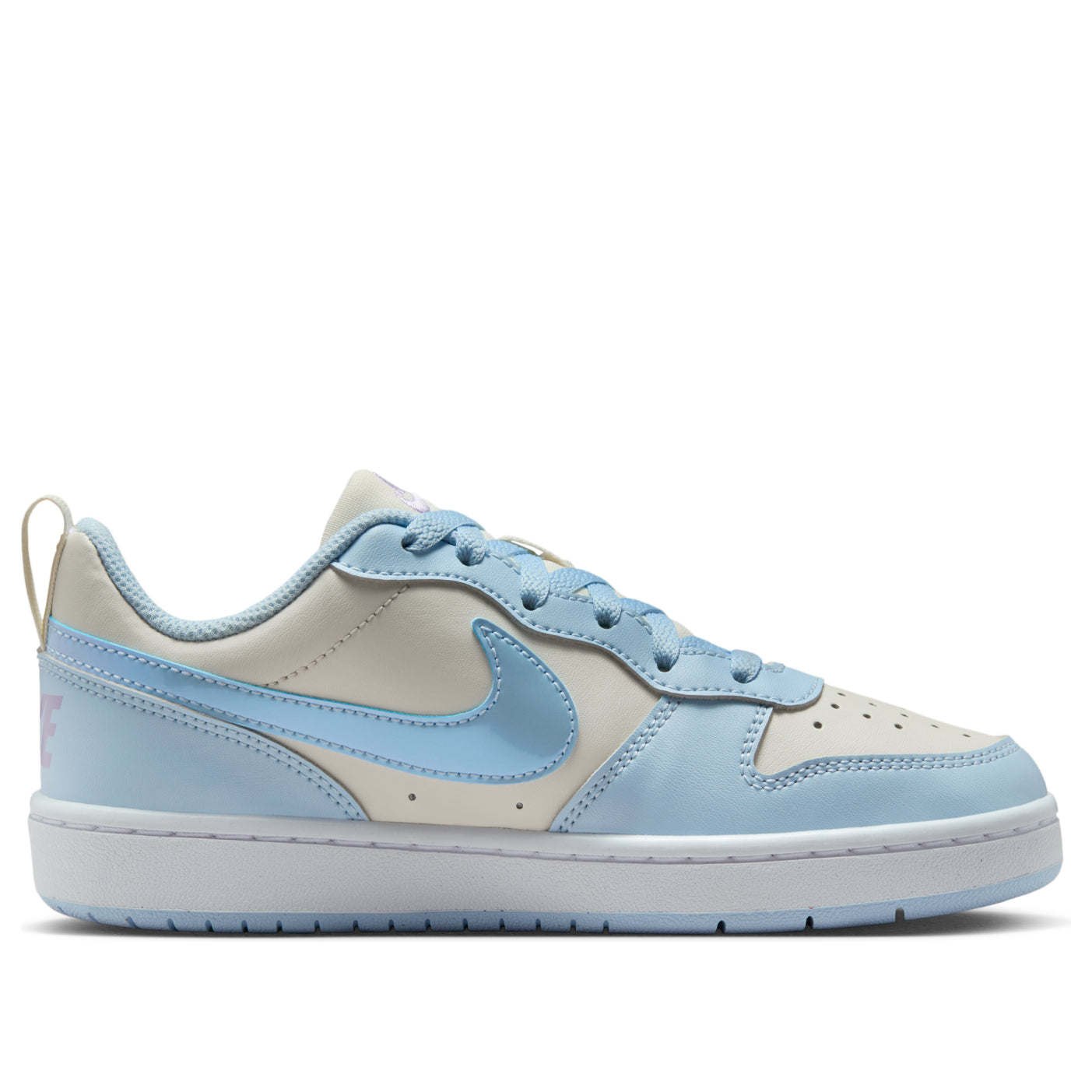 (GS) Nike Court Borough Low Recraft 'Soft Pearl Hydrangeas White Celestine Blue' IH4048-001