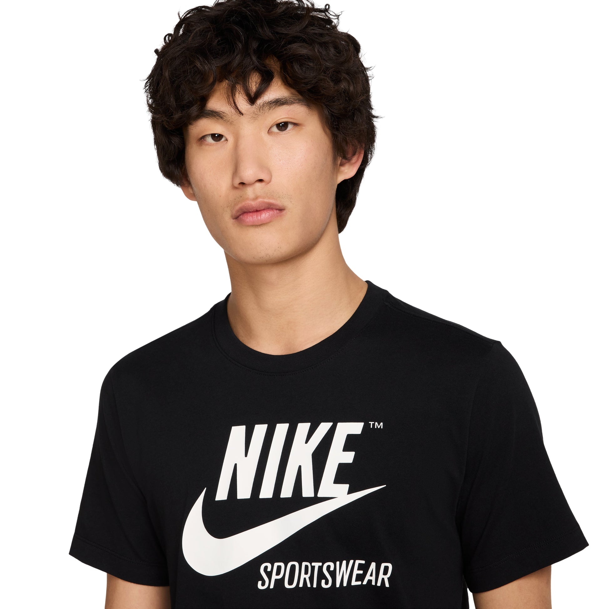 Nike Sportswear Crew Archive Logo T-Shirt 'Black White' BV0627-010