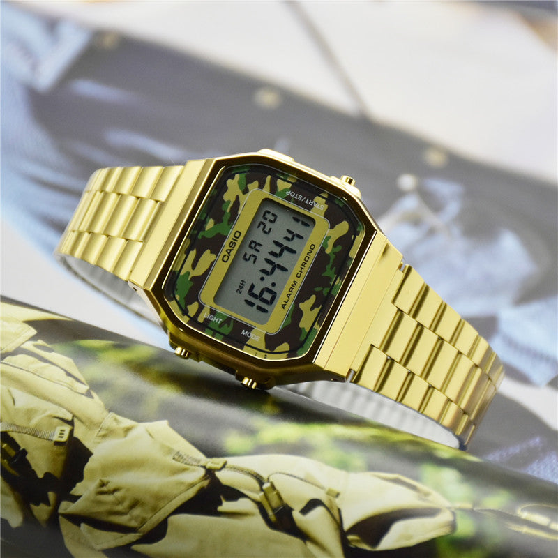 CASIO G Shock Waterproof Mens Gold Digital A168WEGC-3