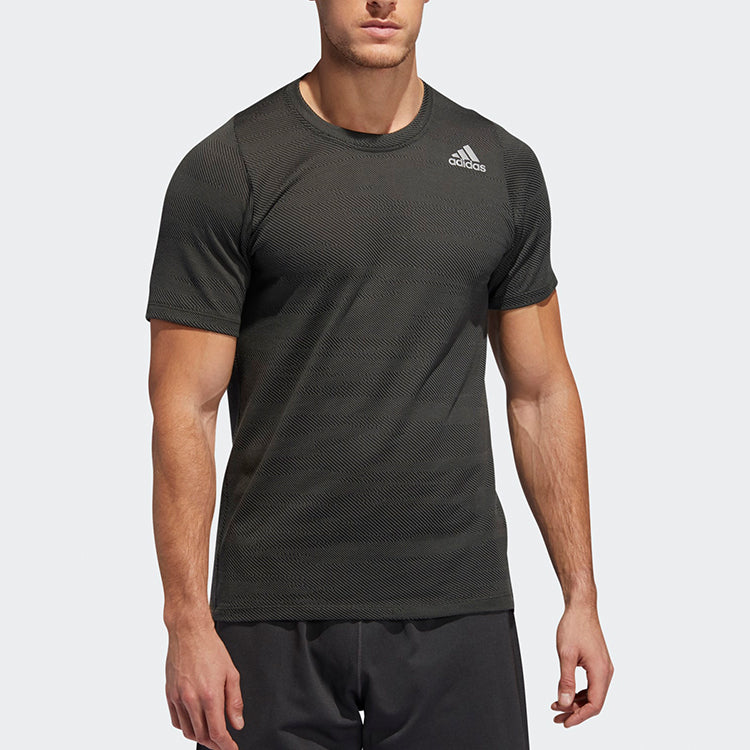 adidas Freelift Training Cozy Pullover Round Neck Short Sleeve Black DZ7328