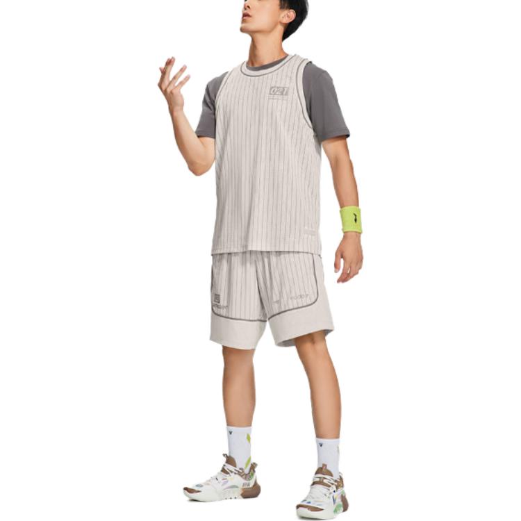 Li-Ning Casual Sport Lined Shorts 'Beige' AAPS235-1