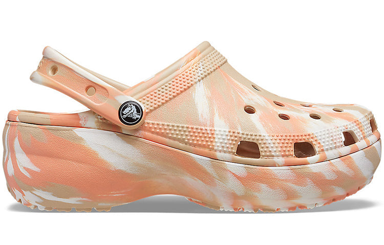 (WMNS) Crocs Classic Platformmarbled Clog 207176-2ZM