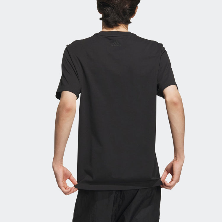 adidas Tech Logo T-Shirts 'Black' IA8093