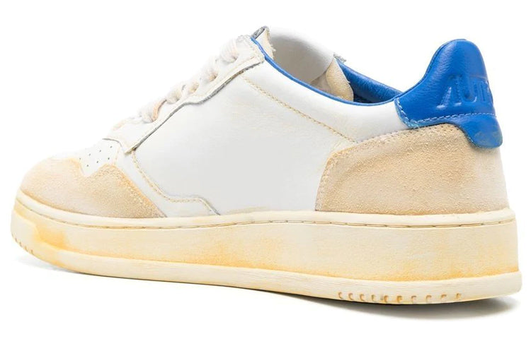 Autry Medalist Low Super Vintage Sneakers 'White Blue' AVLM-YL03