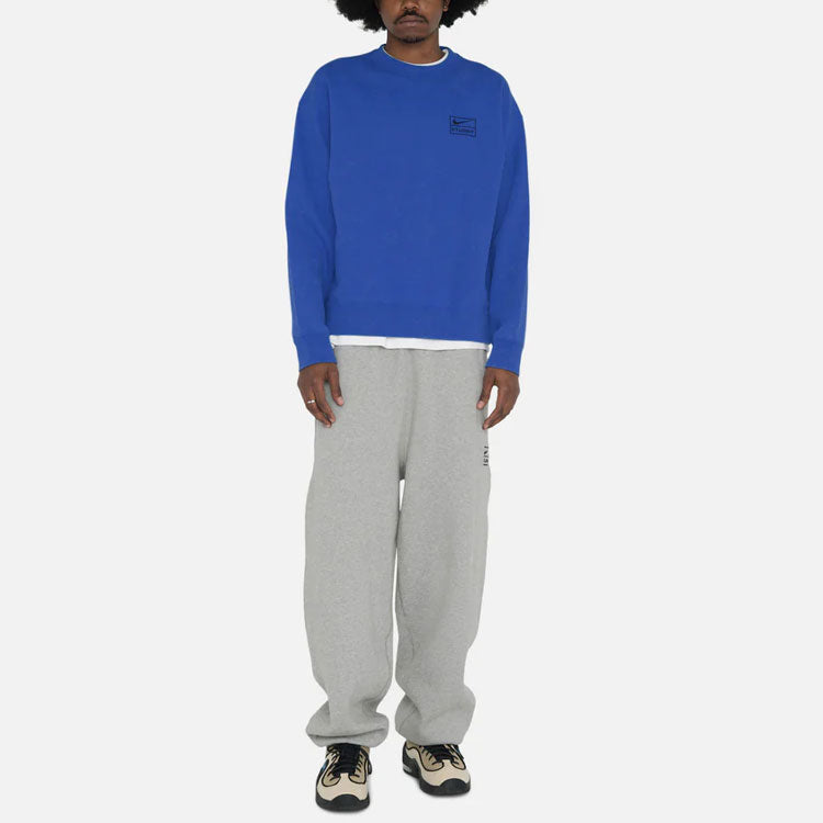 Nike x Stussy Acid Wash Crew Fleece 'Blue' DR4426-480