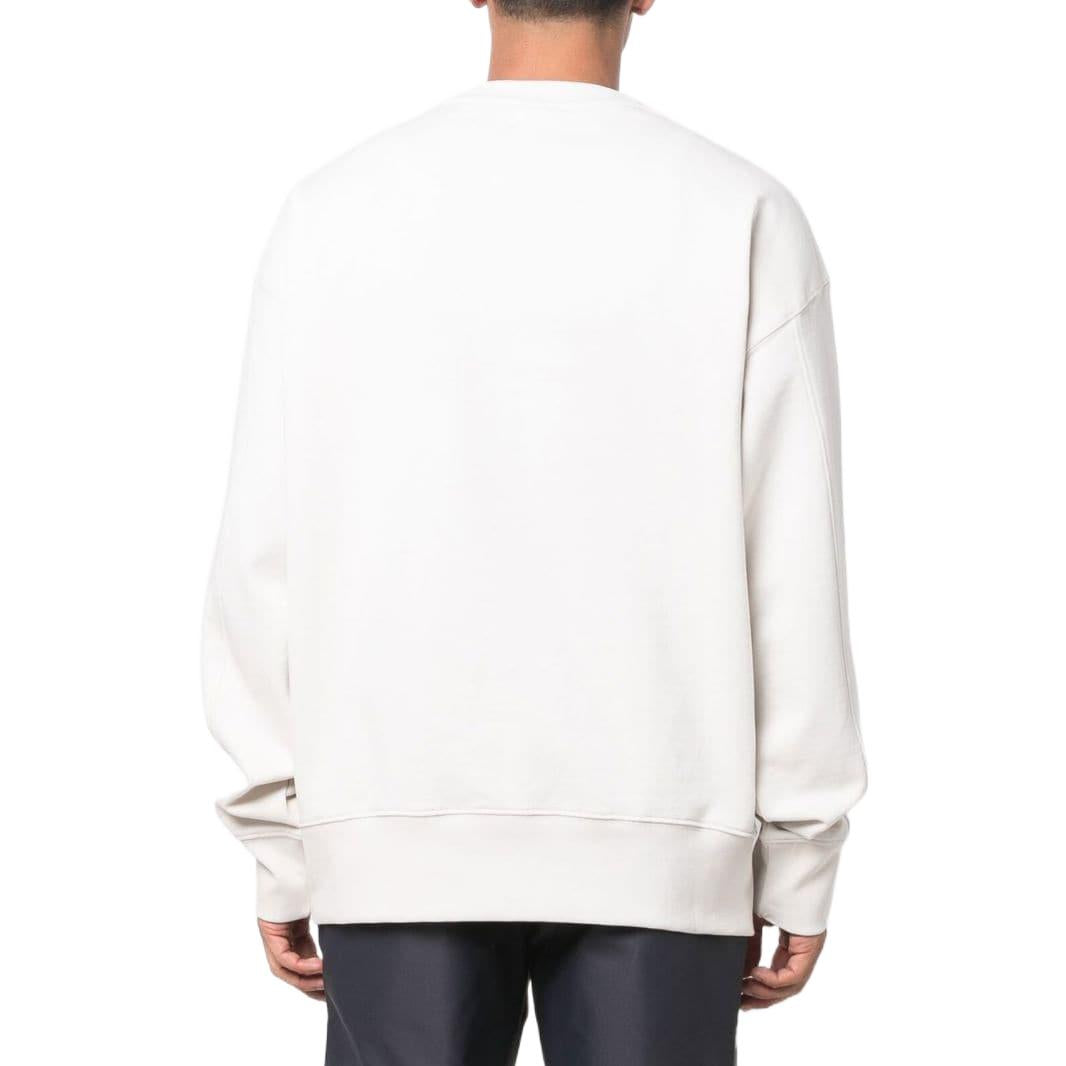 Men's Nike Swoosh Brand Logo Printing Round Neck Pullover Long Sleeves White DO8891-030