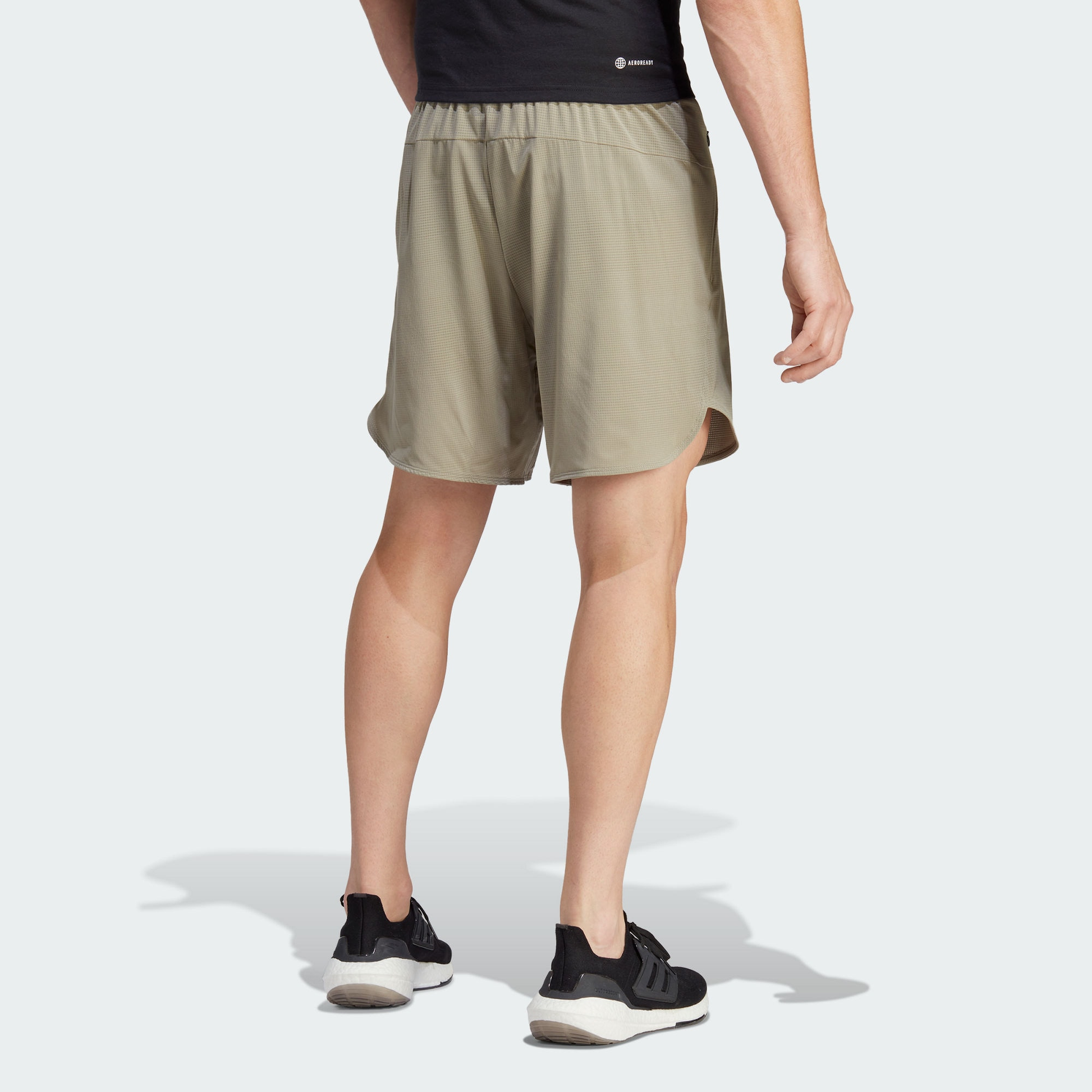 adidas Designed for Training HIIT Training Shorts 'Silver Pebble' IB9081