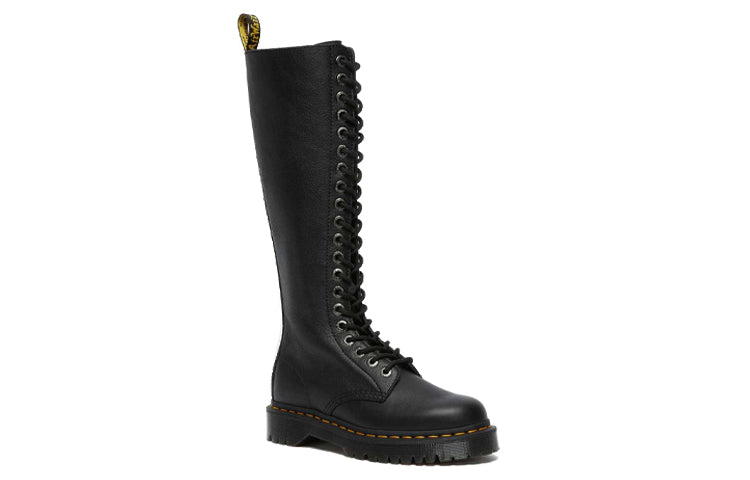 (WMNS) Dr. Martens 1B60 Bex Pisa Leather Knee High Boots 'Black Pisa' 27016001