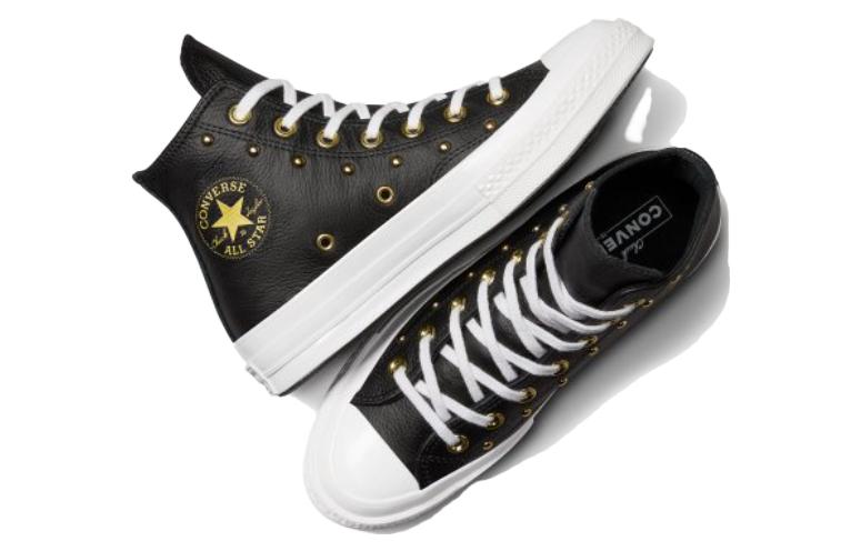 (WMNS) Converse Chuck 70 Hi 'Black White Gold Metallic' A06809C