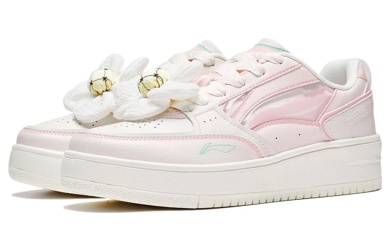 (WMNS) Li-Ning x Disney Skate Shoes 'Pink White' AGCT382-3
