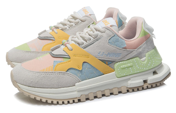 (WMNS) Li-Ning 001 Classic 'Grey Blue Yellow' AGCR122-6