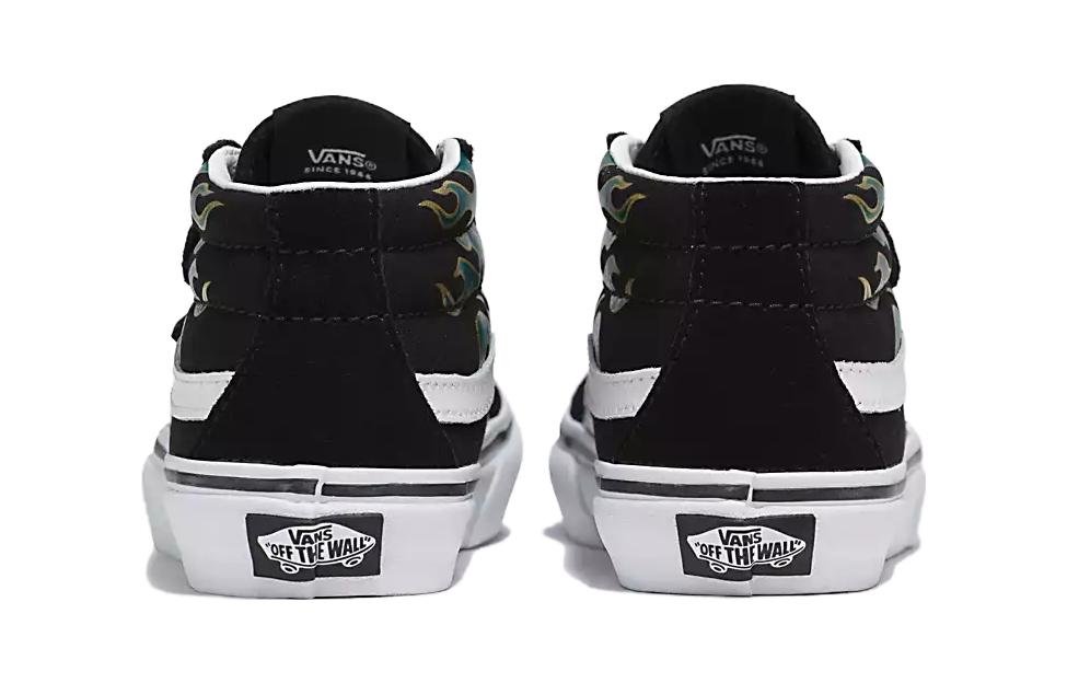 (PS) Vans Sk8-Mid Reissue V Shoes 'Metallic Flame Black' VN0A38HHBOS