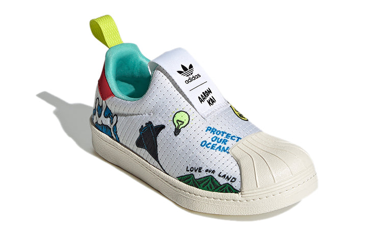 (PS) adidas Aaron Kai x Superstar 360 Primeblue J 'Pop Art Style Waves' FX4920