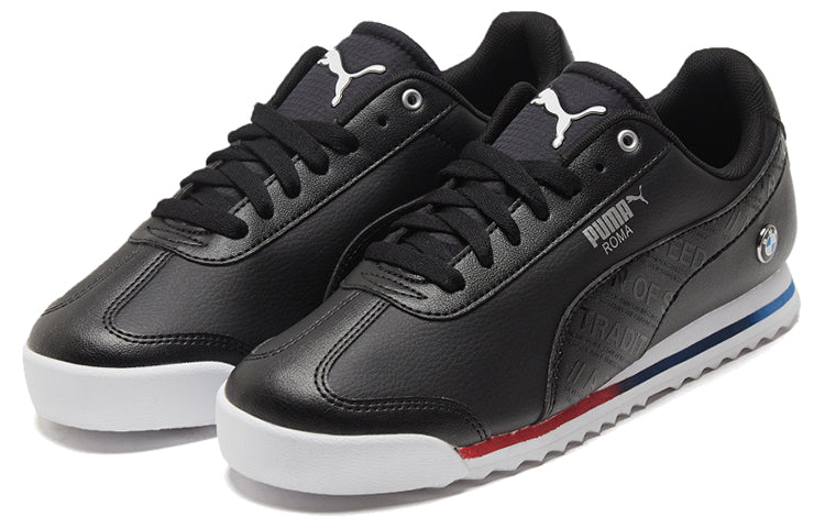 PUMA Bmw Mms Roma Low Top Running Shoes Black/White 306638-01