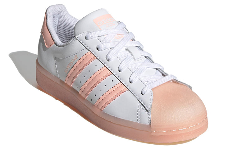 (GS) adidas Originals Superstar Shoes 'Cloud White Haze Coral' FW3977