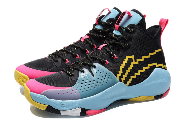 Li-Ning Combat High 'Black Blue Pink' ABAR059-1