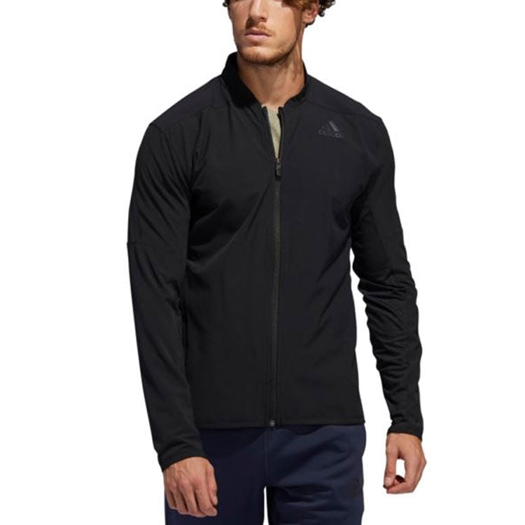 adidas Aero 3s Jkt Casual Sports Training Jacket Black FJ6138
