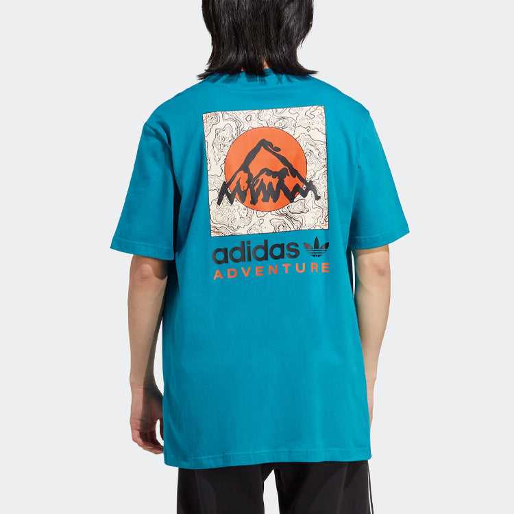 adidas Adventure Mountain Back Tee 'Active Teal' IC2362