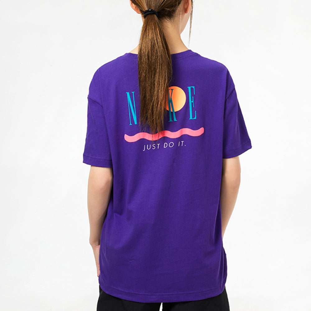 (WMNS) Nike Nsw Tee Boy Vintage Sports Gym Training Breathable Short Sleeve Purple DD1480-547