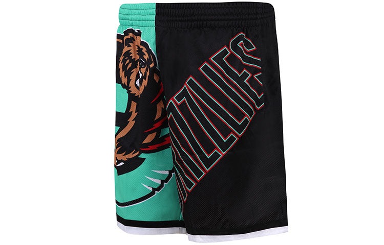 Mitchell & Ness x NBA Memphis Grizzlies Big Face Shorts 'Black Green' PSHR4351-VGRYYPPPTEAL