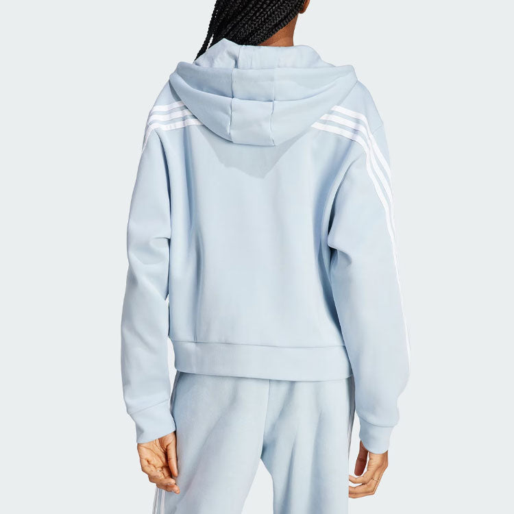(WMNS) adidas Future Icons 3-Stripes Full-Zip Hoodie Jackets 'Blue' IL3049