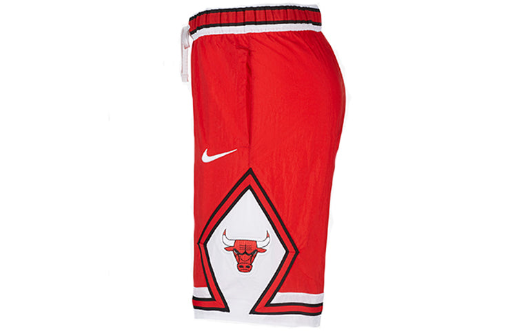 Nike Chicago Bulls Courtside Heritage NBA Casual Sports Logo Printing Basketball Shorts Red CV5597-657