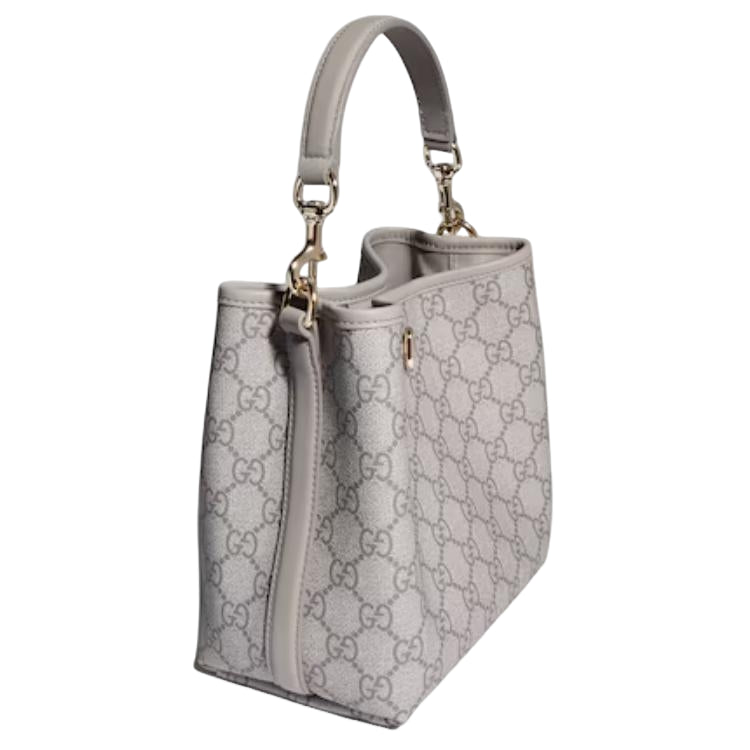 (WMNS) Gucci GG Emblem Small Bucket Bag 'Grey' 815118-FAD6M-1425