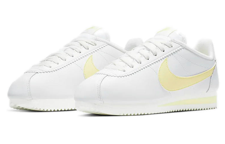 (WMNS) Nike Classic Cortez Leather 'Summit White' 807471-113