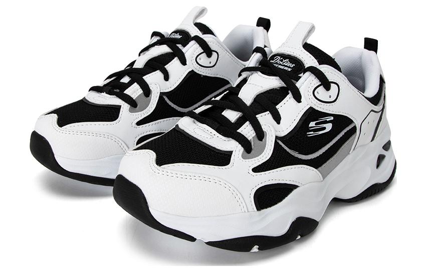 (WMNS) Skechers D'Lites 4.0 Shoes 'White Black' 896256-WBK