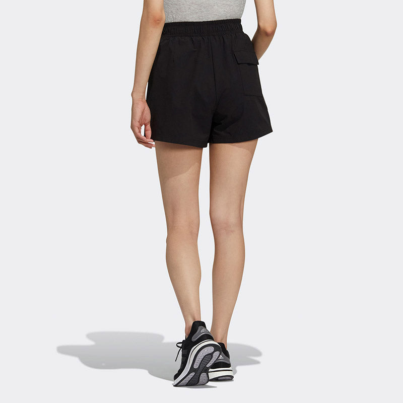(WMNS) adidas Str Shorts Wv Woven Sports Solid Color Black GP0644