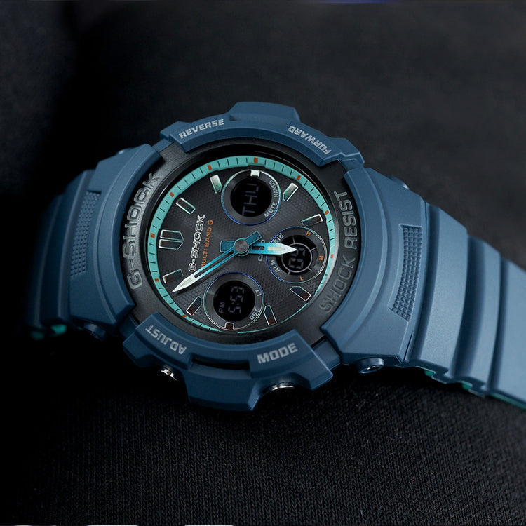 CASIO G-Shock Analog-Digital 'Blue' AWG-M100SCC-2A