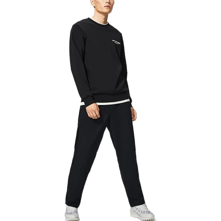 Li-Ning Way Of Wade Basketball Graphic Sweatshirt 'Black' AWDS813-4