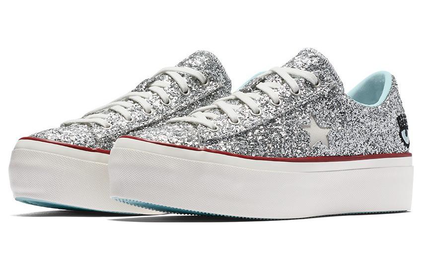 (WMNS) Converse Chiara Ferragni x One Star Platform Ox 'Glitter' 562027C
