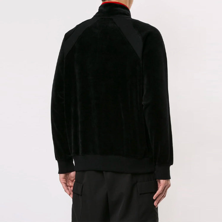 Supreme SS18 LACOSTE Velour Half-Zip Track Top Black SUP-SS18-574