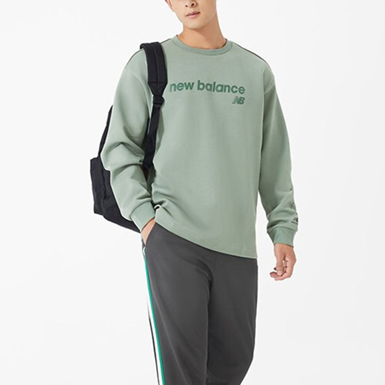 New Balance Logo Lifestyle Sweatshirt Asia Sizing 'Green' 5CC39603-KH