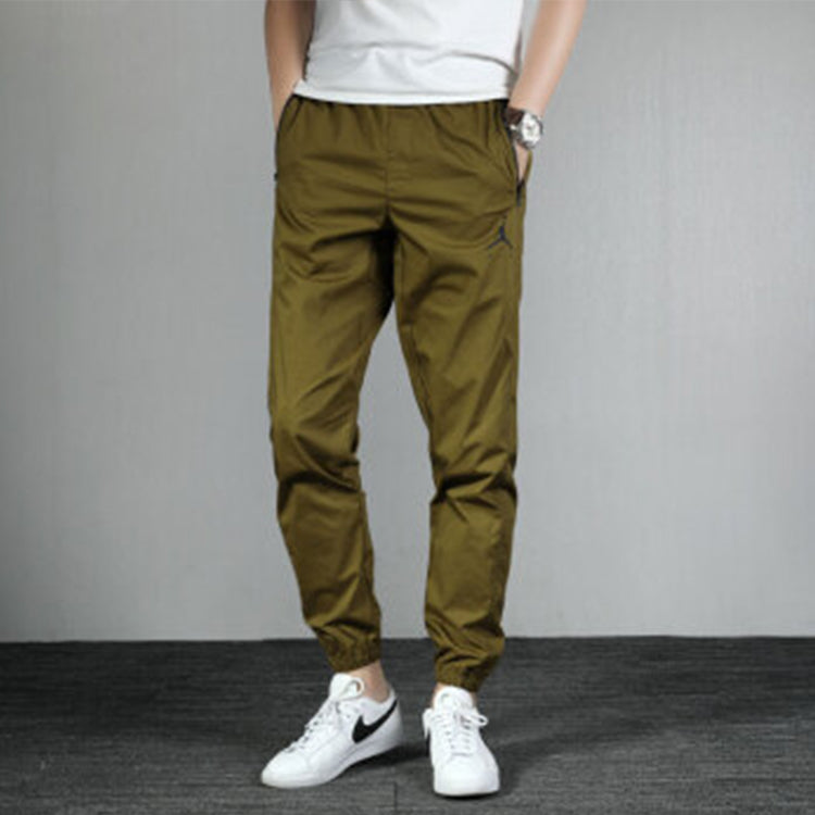 Air Jordan Jumpman Casual Woven Sports Pants Green AV1841-368