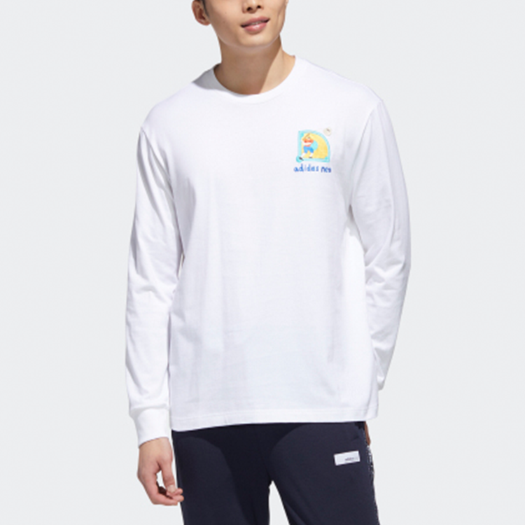 adidas neo Sports Round Neck Pullover White GP5817