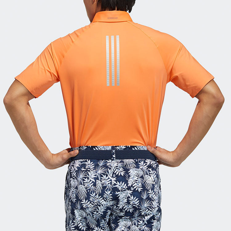 adidas Te Polo Ss Golf Sports Short Sleeve Polo Shirt Orange GM3619