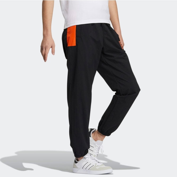 Men's adidas neo Logo Casual Sports Bundle Feet Long Pants/Trousers Black HA0802