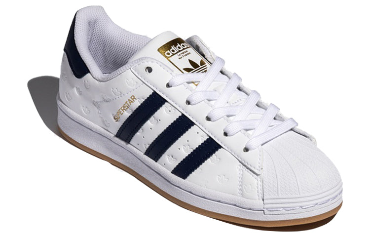 adidas Superstar 'Allover Debossed Trefoils - Navy Gum' FX4045