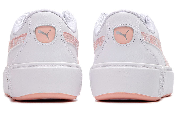 (WMNS) PUMA Smash Platform V2 Untamed Su Shoes For White/Pink 368885-01