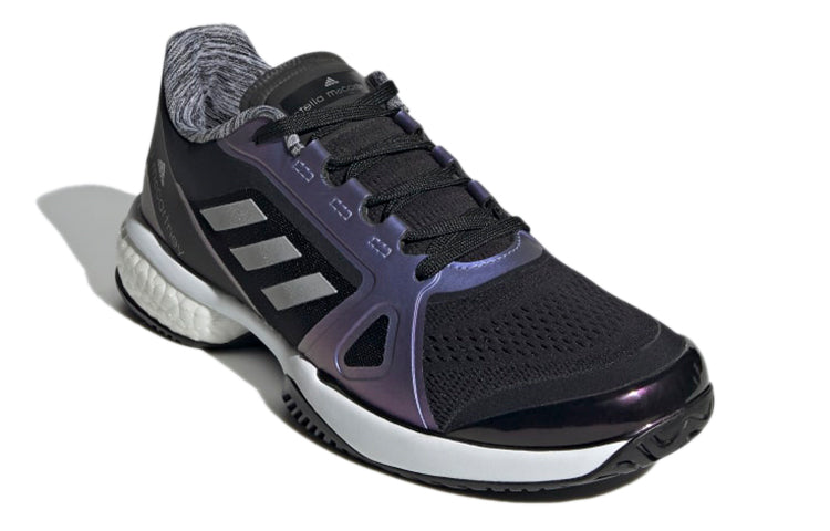 (WMNS) adidas Stella McCartney x Court 'Black Silver Metallic' G55657