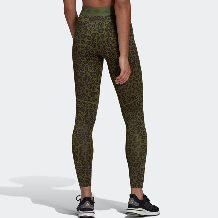 (WMNS) adidas Hyperglam High-Rise Long Tights Asia Sizing 'Green' HM8647