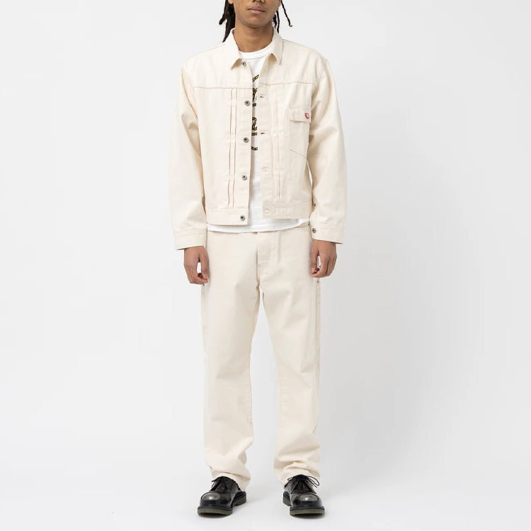 HUMAN MADE Natural Denim Work Jacket 'White' HM25JK021