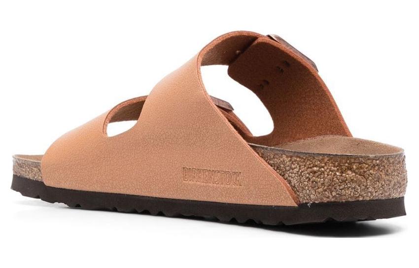 Birkenstock Arizona Vegan Birko-Flor Birkibuc Sandals 'Pecan' 1025006