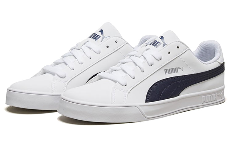 PUMA Smash Vulc White/Blue 359622-10