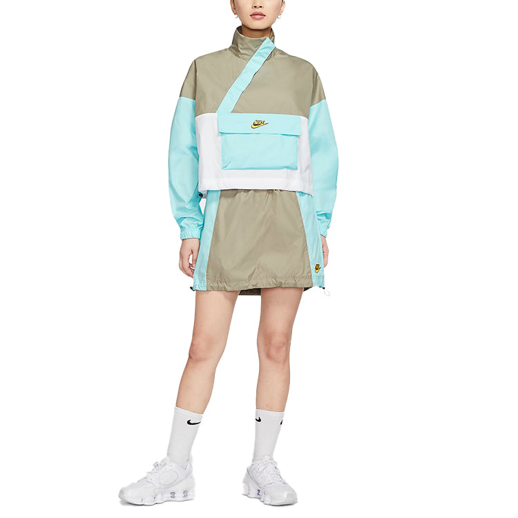 (WMNS) Nike Sportswear Woven Anorak Blue CU5971-342